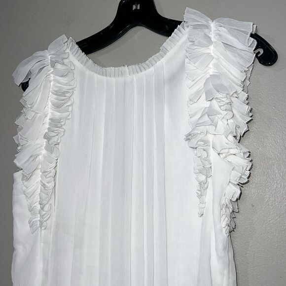 White House Black Market MICRO PLEATED SHELL - Picture 4 of 8